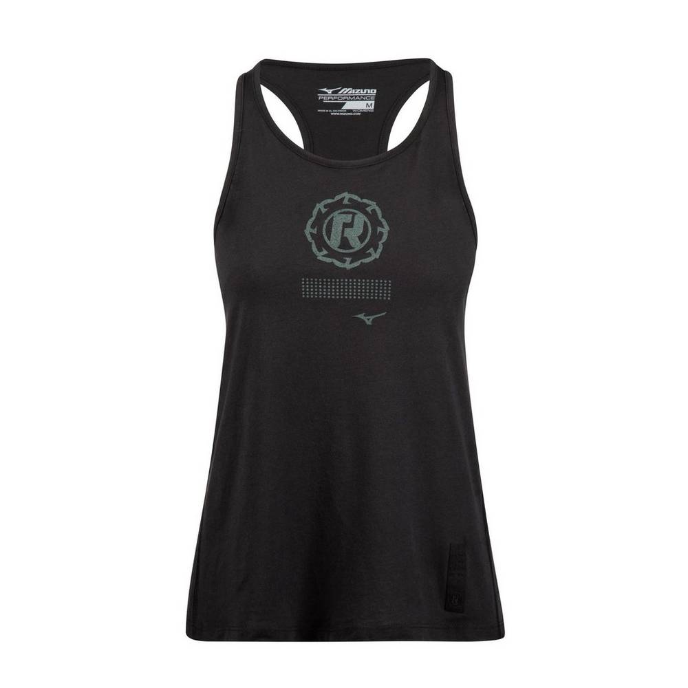 Mizuno Women's Ronda Rousey Graphic Tank Top Black (530099-AJQ)